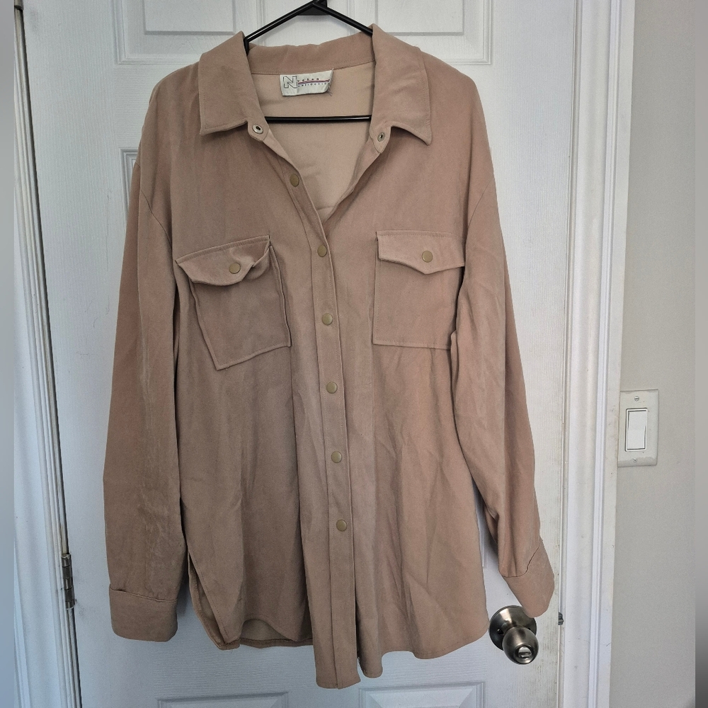 Tan Button Down Shirt
